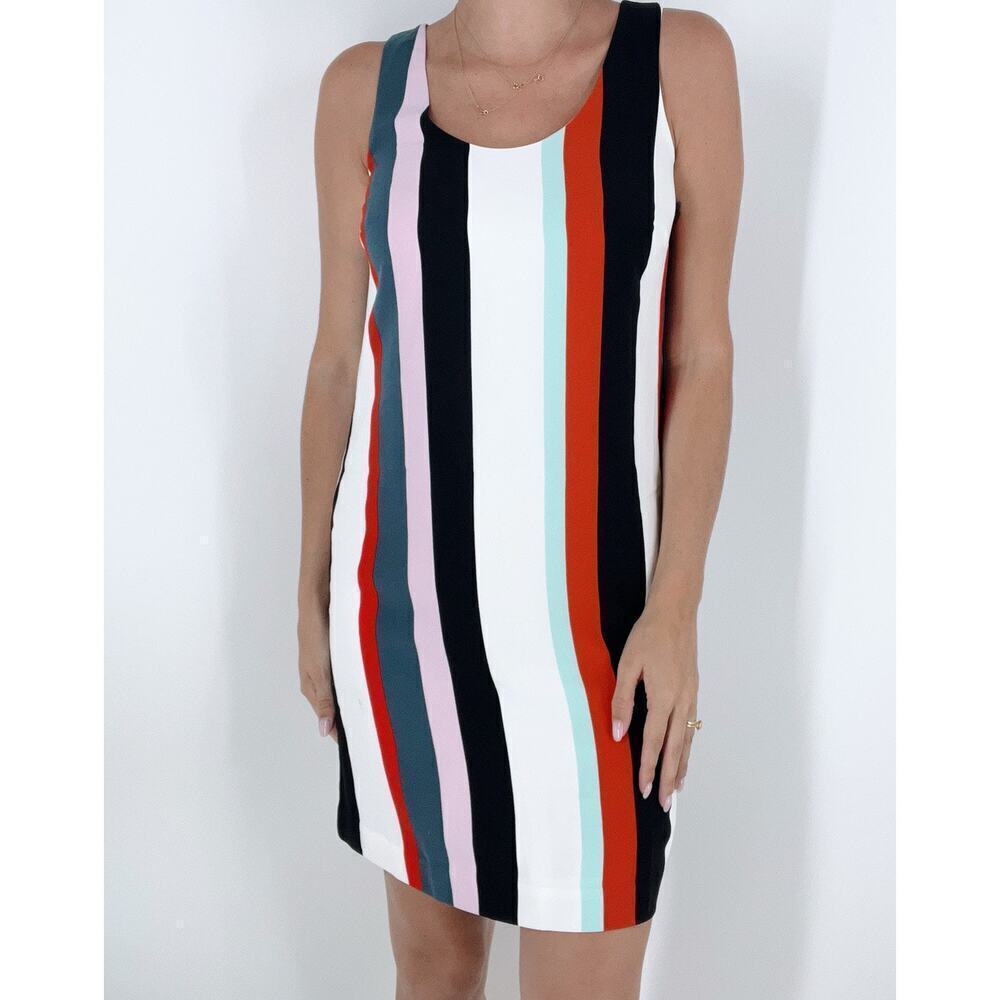 Ann Taylor Striped Tank Shift Formal Dress Size 4P - Picture 1 of 4